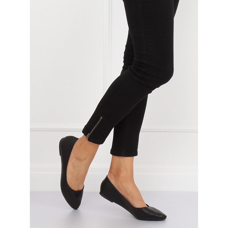 Black CC108 Schwarze Ballerinas für Damen 2