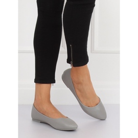 Graue Ballerinas CC108 LT.GRAY für Damen 2
