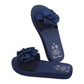Marineblau FX-2A080 Blaue Schaumsohlen navy blau 1