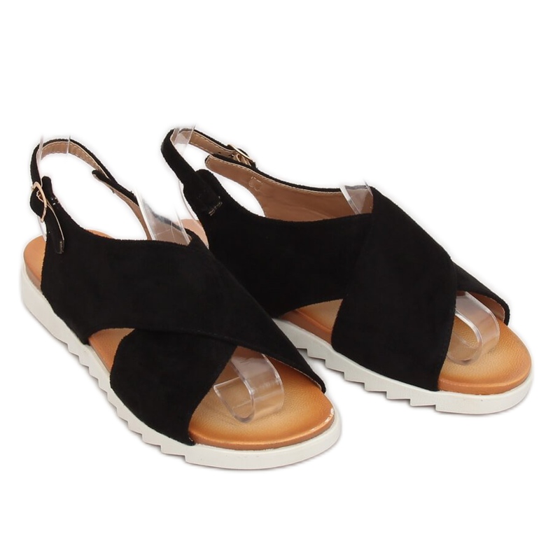 Schwarze Damensandalen 9003 Black 1