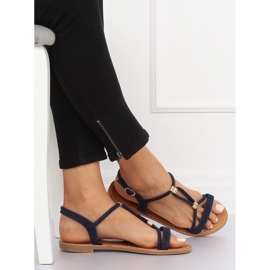 Marineblaue Sandalen für Damen L520 Blue navy blau 1