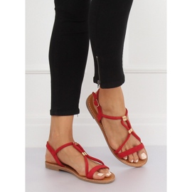 Rote Damensandalen L520 Rot 1