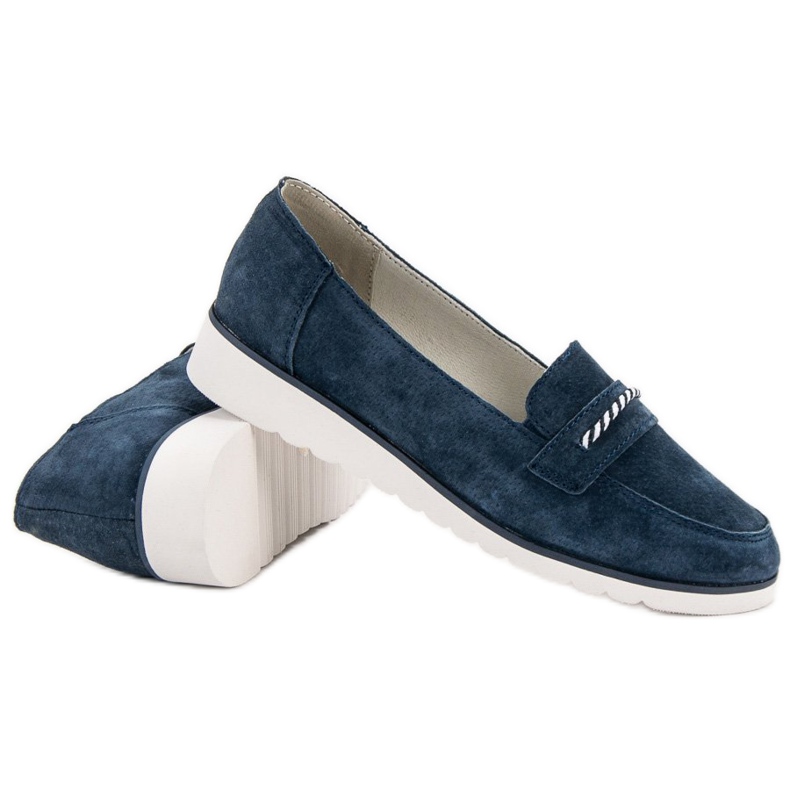 Filippo Loafer aus Leder blau 2