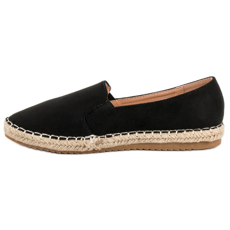 Primavera Espadrilles aus Wildleder schwarz 1