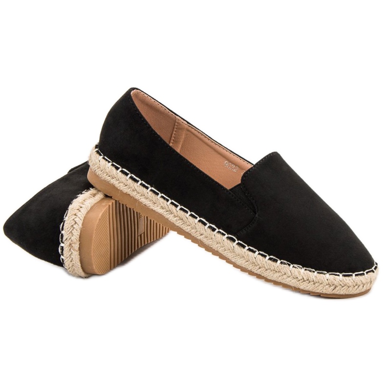 Primavera Espadrilles aus Wildleder schwarz 2