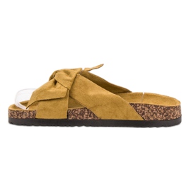 Cm Paris Wildleder Hausschuhe gelb 1