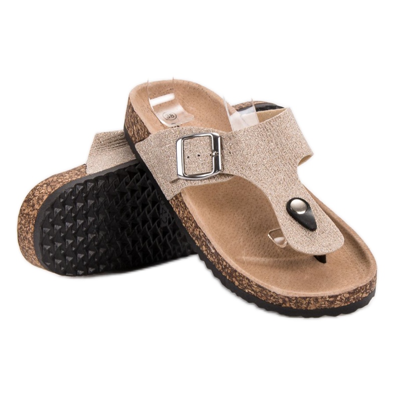 Evento Modische Flip-Flops braun 1