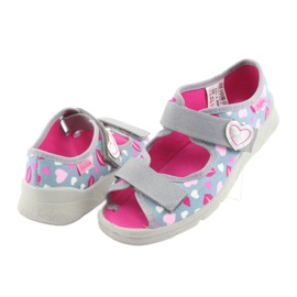 Befado Kinderschuhe 969Y133 rosa grau 4