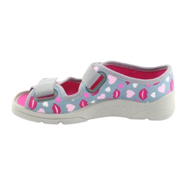 Befado Kinderschuhe 969Y133 rosa grau 2