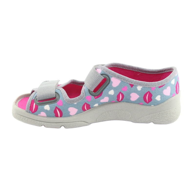 Befado Kinderschuhe 969Y133 rosa grau 2