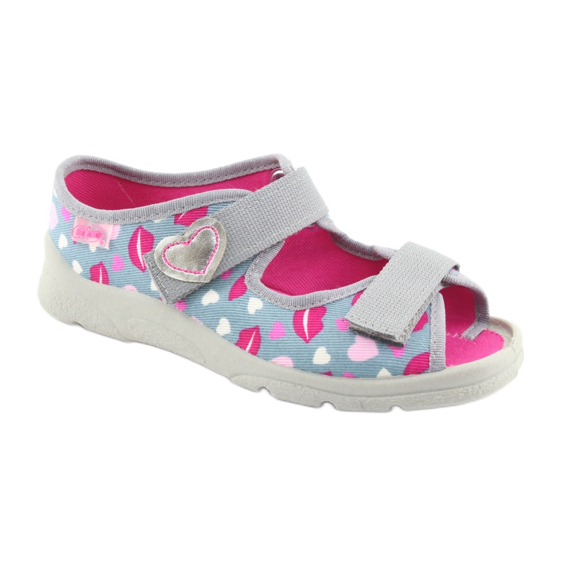 Befado Kinderschuhe 969Y133 rosa grau 1