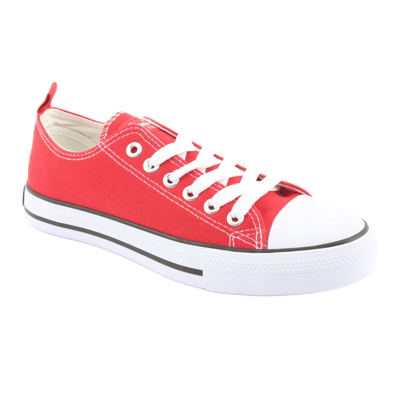 American Club Damengebundene LH18 Red Sneakers rot 1
