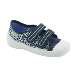 Befado Kinderschuhe 907P103 weiß blau marineblau 2