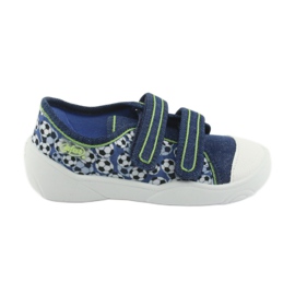 Befado Kinderschuhe 907P103 weiß blau marineblau 1