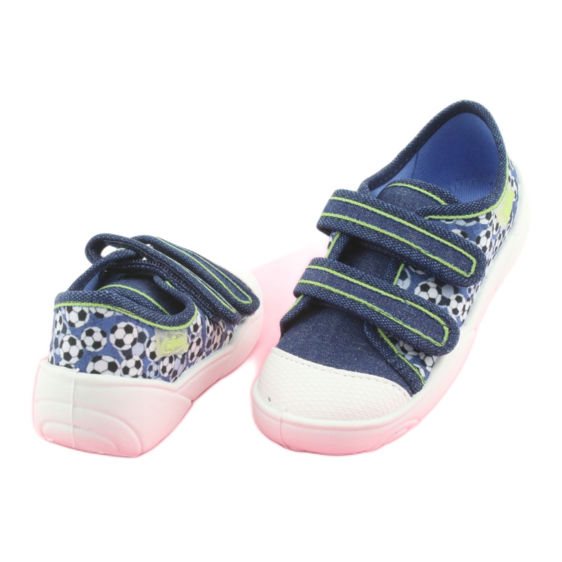 Befado Kinderschuhe 907P103 navy blau blau grün 4