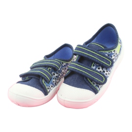 Befado Kinderschuhe 907P103 navy blau blau grün 3