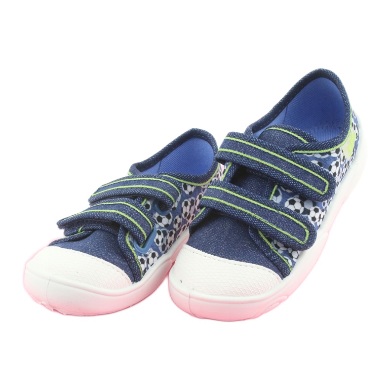 Befado Kinderschuhe 907P103 navy blau blau grün 3