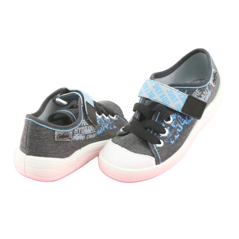 Befado Kinderschuhe 251X100 blau grau 3