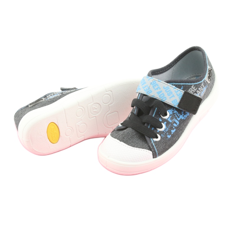Befado Kinderschuhe 251X100 blau grau 4