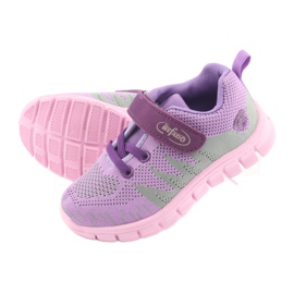 Befado Kinderschuhe bis 23 cm 516X024 lila rosa grün 6