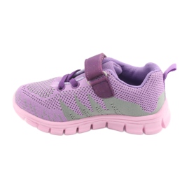 Befado Kinderschuhe bis 23 cm 516X024 violett rosa grün 2