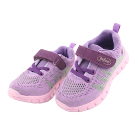 Befado Kinderschuhe bis 23 cm 516X024 violett rosa grün 4