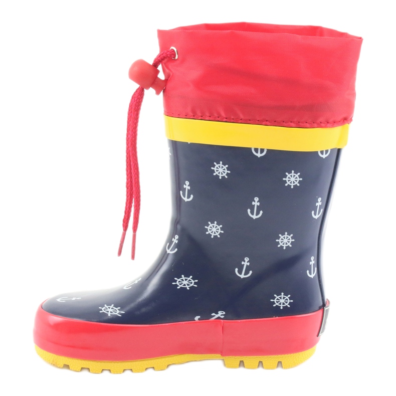 American Club American Pirat Kinder Regenstiefel rot marineblau 2