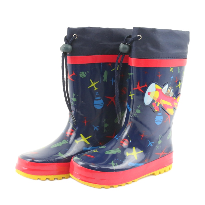 American Club American SamoLot Kinder Regenstiefel rot navy blau 3