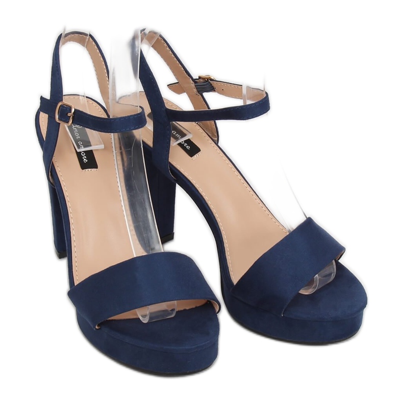 Sandalen auf der HJ101 Blue-Plattform navy blau 1
