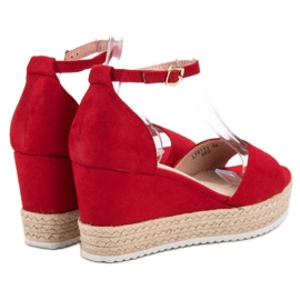 Sweet Shoes Espadrilles-Sandalen rot 1