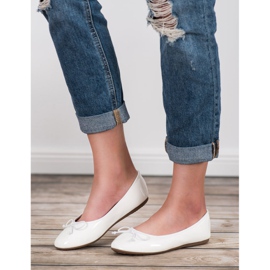 Renda Ballerina mit Schleife weiß 2