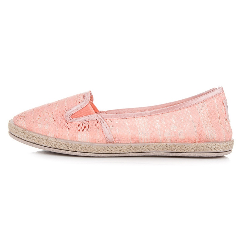 Balada Espadrilles aus Spitze zum Hineinschlüpfen orange 2