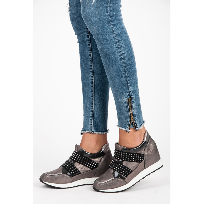 Kylie Rock-Wedge-Turnschuhe violett 2