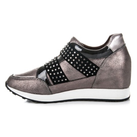 Kylie Rock-Wedge-Turnschuhe violett 1