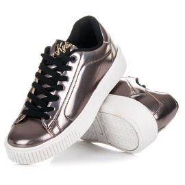 Kylie Turnschuhe auf der Plattform rosa 2