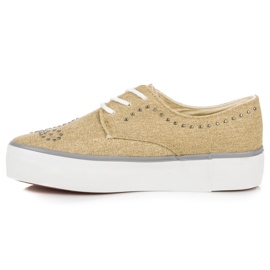 Kylie Turnschuhe mit Kristallen braun 1