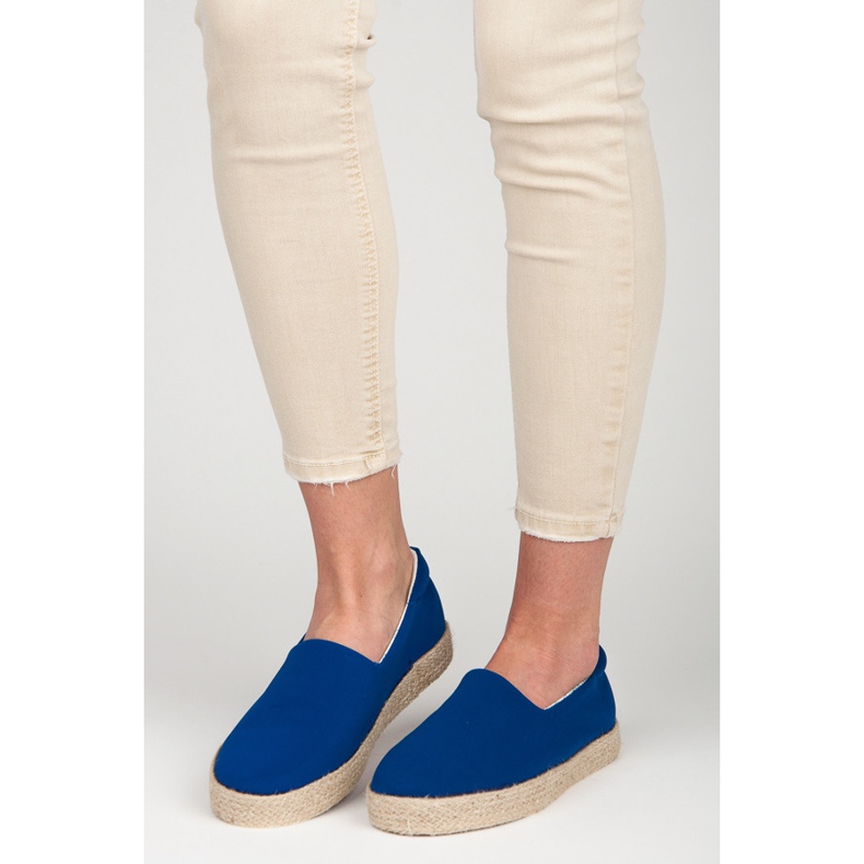 Kylie Kornblumen-Espadrilles blau 2