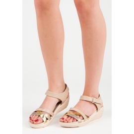 Kylie Sandalen mit Klettverschluss beige 1