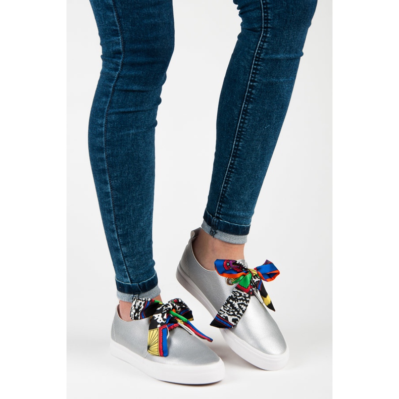 Seastar Stilvolle Sneakers mit einem Band gebunden grau 1