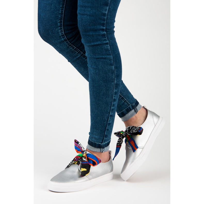 Seastar Stilvolle Sneakers mit einem Band gebunden grau 2