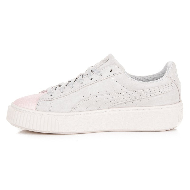 Puma Suede Platform Glam Jr grau rosa 1