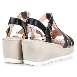 Kylie Keilsandalen schwarz 2