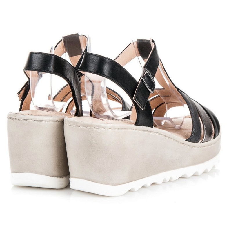 Kylie Keilsandalen schwarz 2