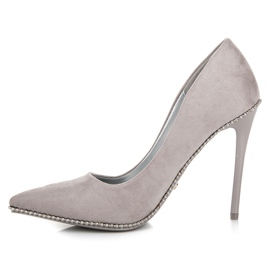 Seastar Modische graue High Heels 1