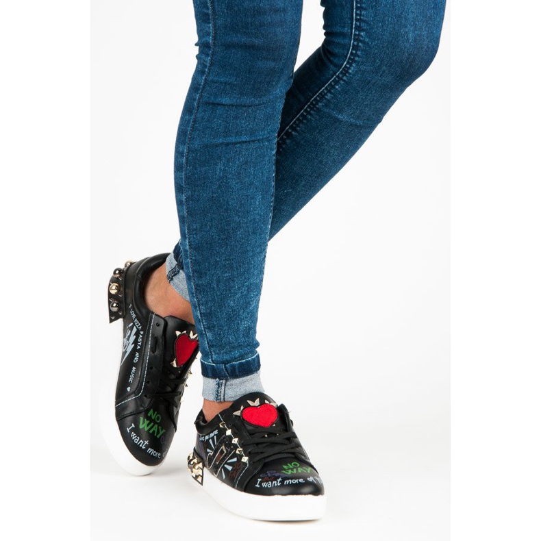 Seastar Schwarze Mode-Turnschuhe 2