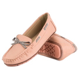 Tullo Stylische Wildleder-Loafer rosa 2