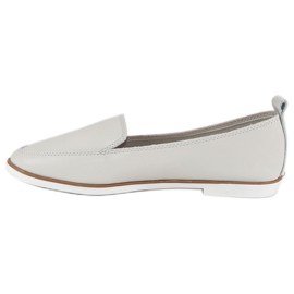 Mazaro Graue Leder Slipper 1