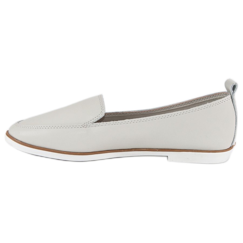 Mazaro Graue Leder Slipper 1