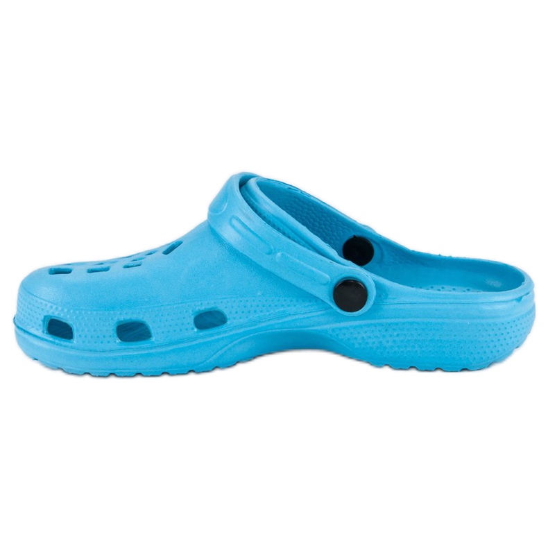 Blaue Gartenhausschuhe 1