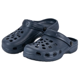 Marineblaue Gartenpantoffeln 2